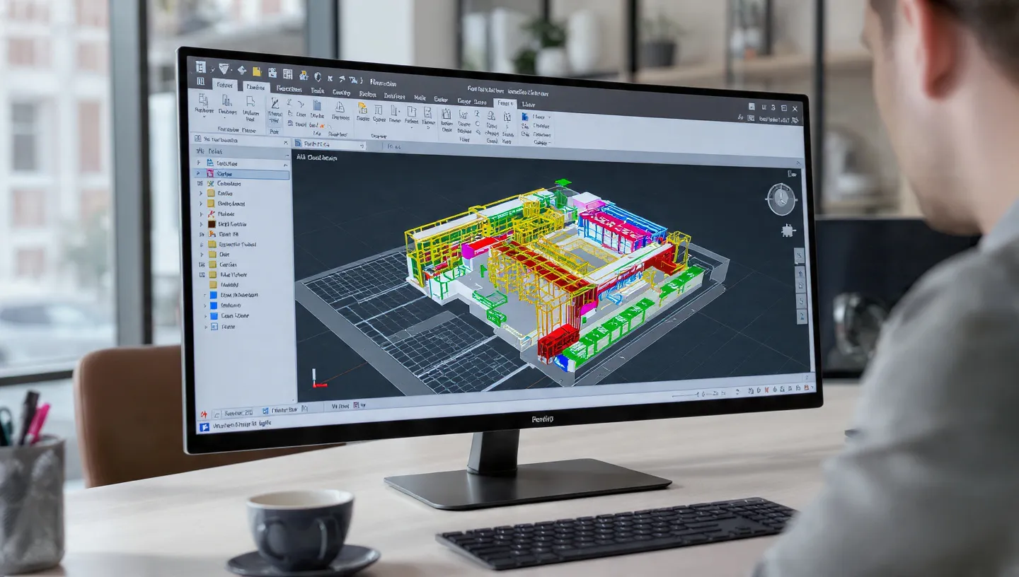 Mô hình BIM 3D kiến trúc kết cấu ME của Bcons Design