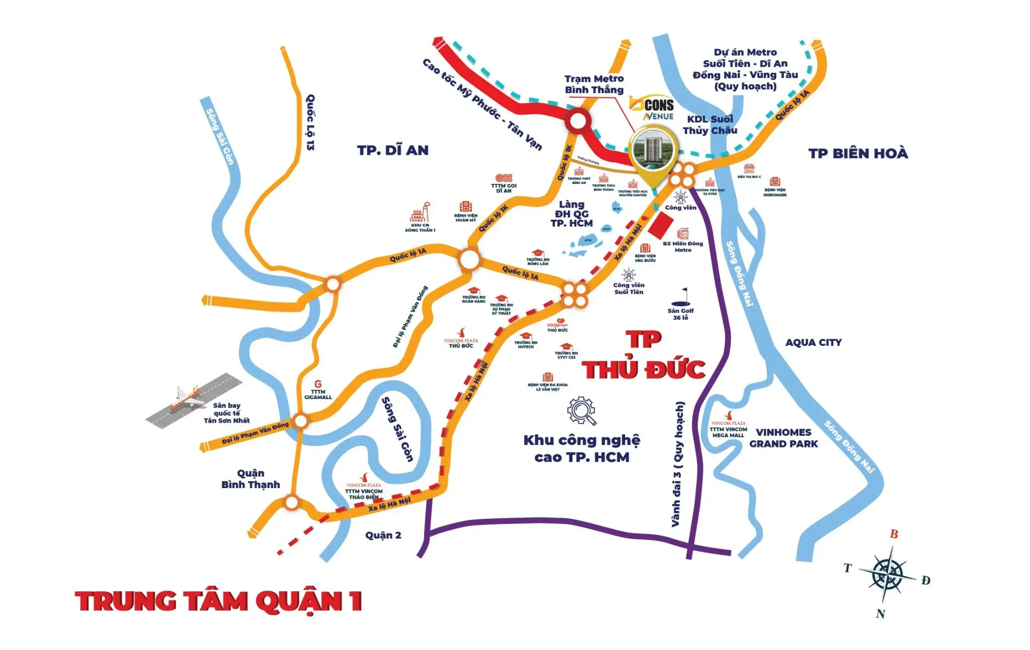 Tiềm năng đầu tư dự án Bcons Avenue gần Metro số 1