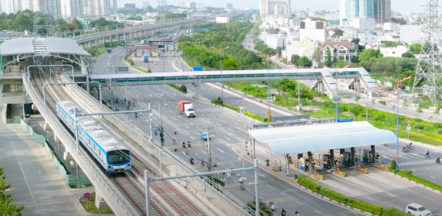 Tuyến Metro số 1 TP.HCM giúp kết nối khu Đông và Xa lộ Hà Nội thuận tiện hơn