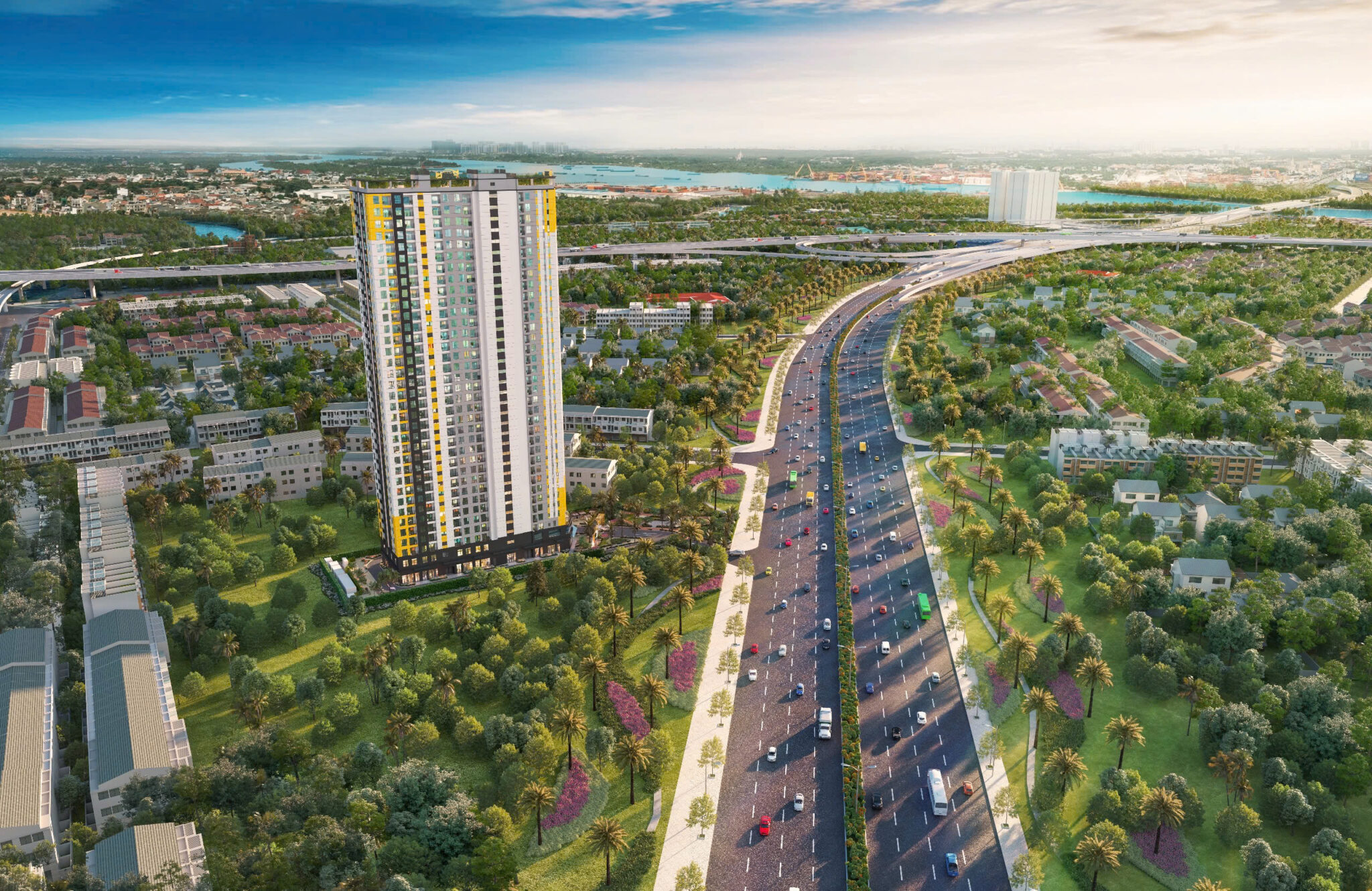 Vị trí Bcons Avenue trên mặt tiền Xa lộ Hà Nội Đông Hòa TP HCM